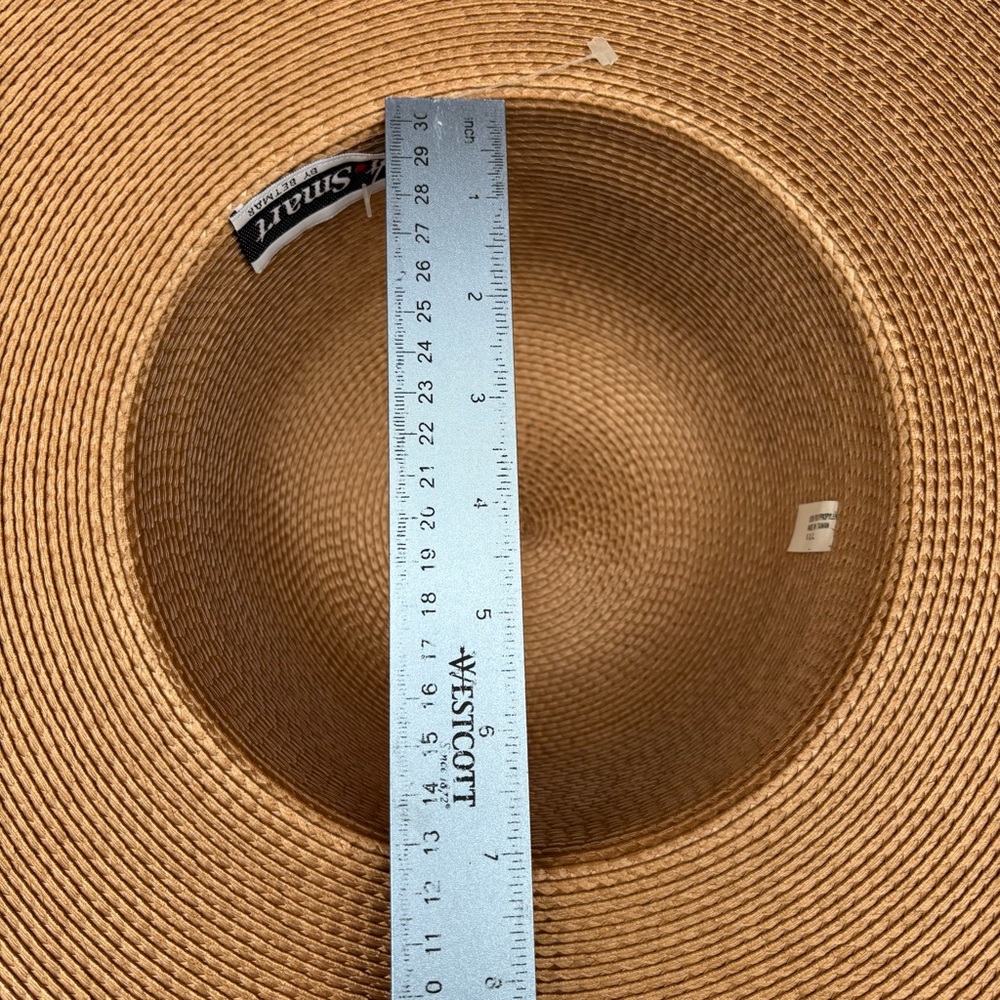 Vintage Street Smart by Betmar Gold Sun Hat Wide Brim Made in Taiwan - Picture 6 of 7